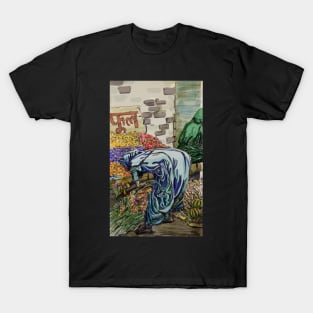 Indian flower market T-Shirt